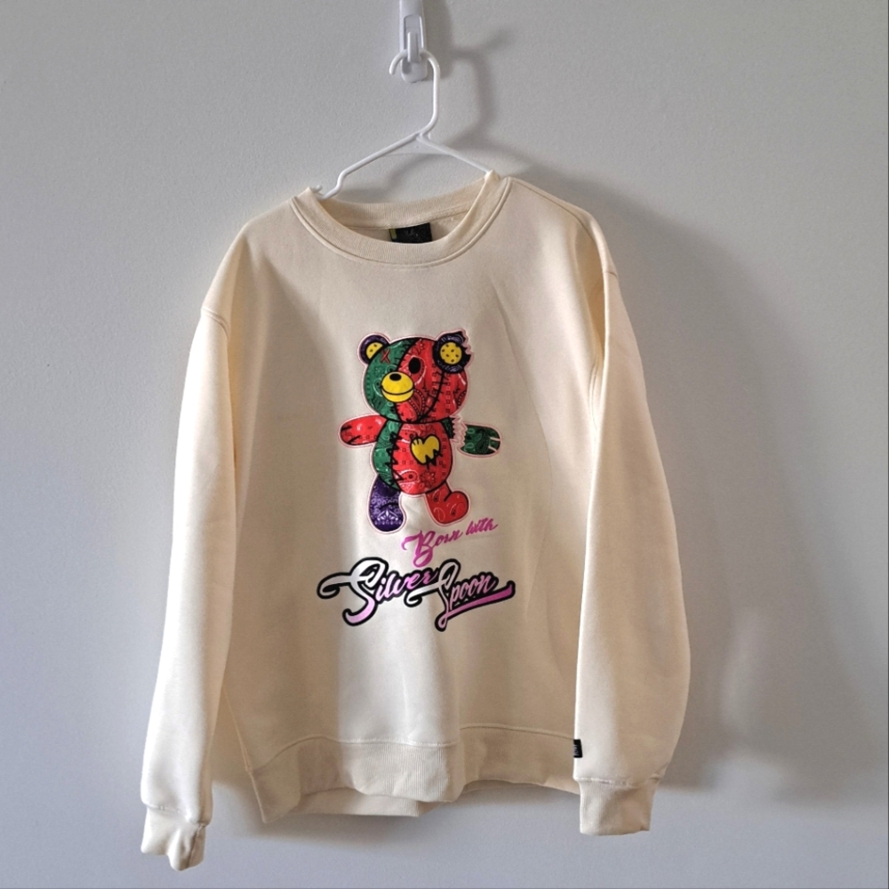 Bleeker and Mercer Silver Spoon Sweatshirt XL Streetwear NWT